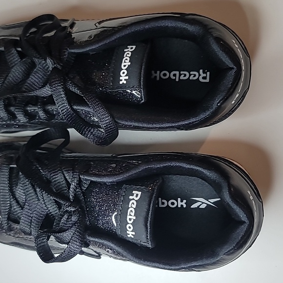 NWOT REEBOK Glitter Sparkle Lace Up Sneakers Originals Classic - Picture 6 of 9